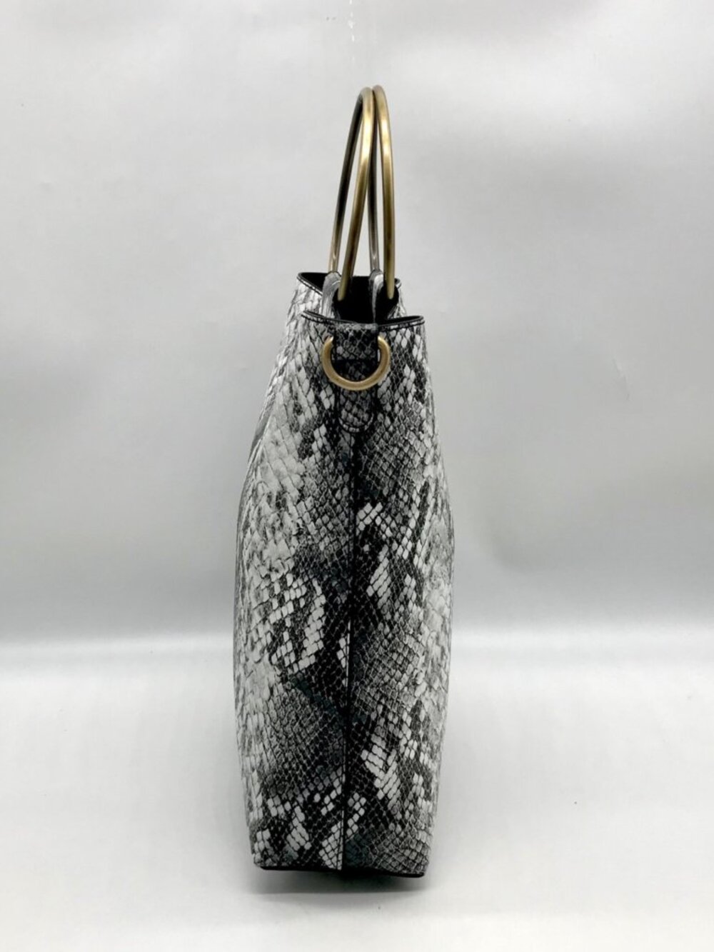 Unbranded Snakeskin Print Top Handle Crossbody & Matching Pouch - Picture 4 of 12